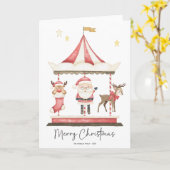 Weihnachtsmann Weihnachtsmann Karousel Karte (Gelbe Blume)