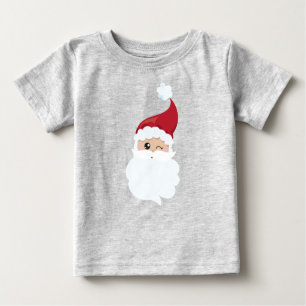 Weihnachtsmann, Weihnachtsmannmütze, Winking Santa Baby T-shirt