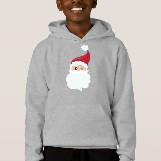 Weihnachtsmann, Weihnachtsmannmütze, Winking Santa Hoodie (Vorderseite)