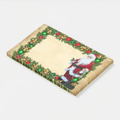 Weihnachtsmann, Weihnachtsrahmen Post-it Klebezettel (angewinkelt)