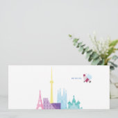 Weihnachtsmann Weihnachtsreise Reisekarte Feiertagskarte (Stehend Vorderseite)