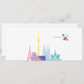 Weihnachtsmann Weihnachtsreise Reisekarte Feiertagskarte (Vorne/Hinten)