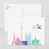 Weihnachtsmann Weihnachtsreise Reisekarte Feiertagspostkarte (Vorne/Hinten)