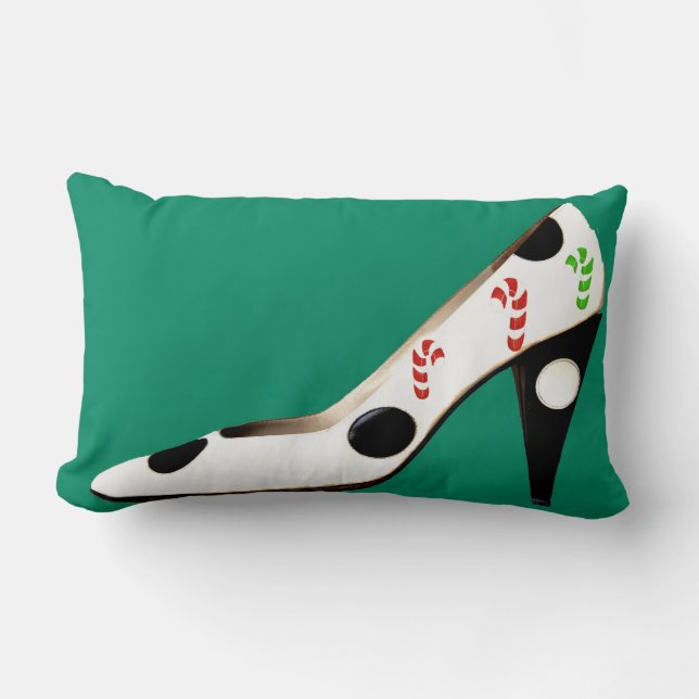 Weihnachtsmann-Weihnachtsschuhe Lendenkissen (Vorderseite)