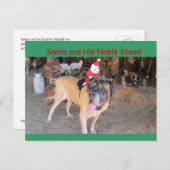 Weihnachtsmann Weihnachtsweihnachtsweihnachtspostk Feiertagspostkarte (Vorne/Hinten)