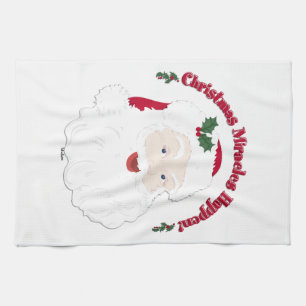 Weihnachtsmann Weihnachtswunder geschehen! Handtuch