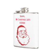 Weihnachtsmann-WeihnachtsWunschzettel-lustige Flachmann (Links)