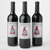 Weihnachtsmann Weinetikett (Flaschen)