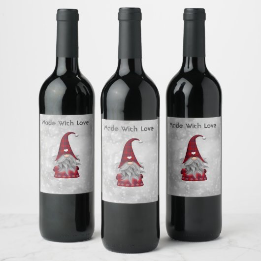 Weihnachtsmann Weinetikett (Flaschen)