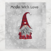 Weihnachtsmann Weinetikett (Einzelnes Label)