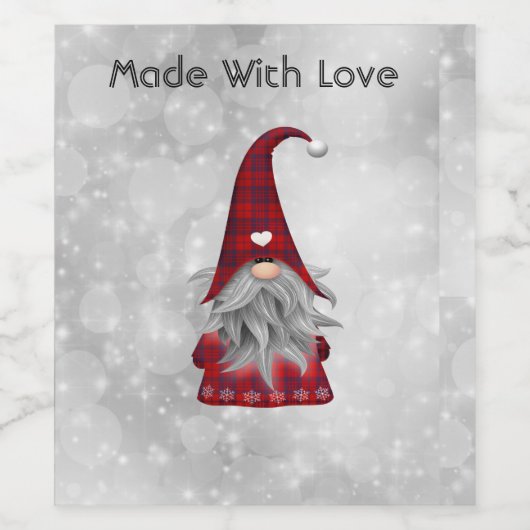 Weihnachtsmann Weinetikett (Einzelnes Label)