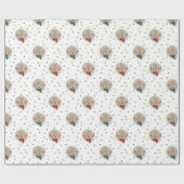 Weihnachtsmann - weiß geschenkpapier (Flach)