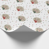 Weihnachtsmann - weiß geschenkpapier (Ecke)