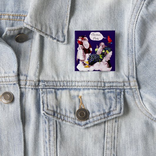 WEIHNACHTSMANN, WENIG ENGEL u. Button (Beispiel)