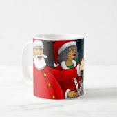 Weihnachtsmann-Werkstatt Kaffeetasse (Vorderseite Links)