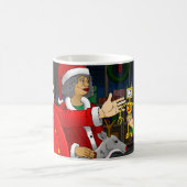 Weihnachtsmann-Werkstatt Kaffeetasse (Mittel)