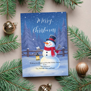 Weihnachtsmann-Winter-Schneemann-Feiertags-Weihnac