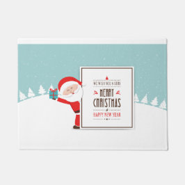 Weihnachtsmann Wir wünschen Ihnen eine frohe Weihn Fußmatte