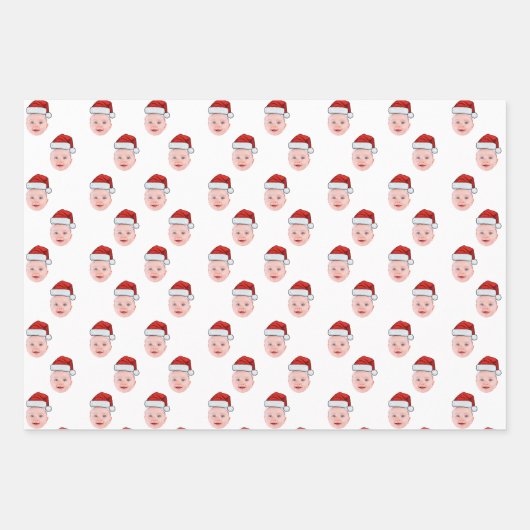 Weihnachtsmann-Wrapping-Papier, Geschenkwrap mit G Geschenkpapier Set (Vorderseite 2)