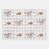 Weihnachtsmann-Wrapping Papier Set von 3 (Vorderseite 2)