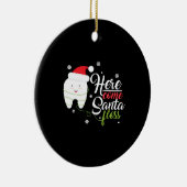 Weihnachtsmann-Zahnarzt Zahnarzt Zahnarzt Gi Keramik Ornament (Rechts)