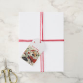 Weihnachtsmann zu: Von: Weihnachts-Geschenketikett Geschenkanhänger (Mit Garn)