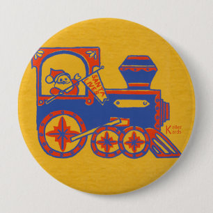 Weihnachtsmann-Zug Button