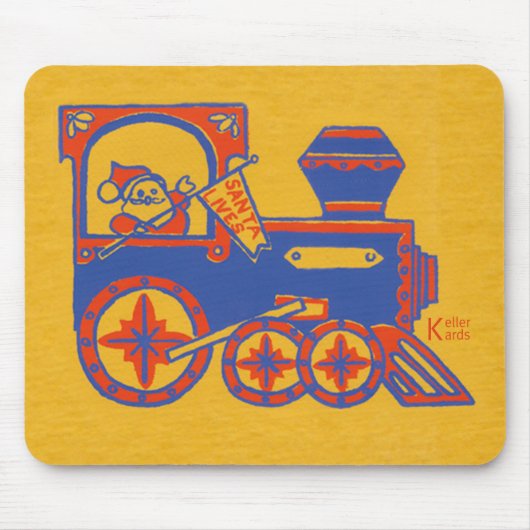 Weihnachtsmann-Zug Mousepad (Vorne)
