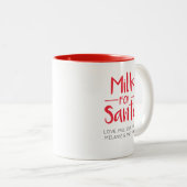 Weihnachtsmann Zweifarbige Tasse (VorderseiteRechts)