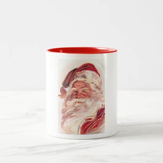 Weihnachtsmann Zweifarbige Tasse (Mittel)
