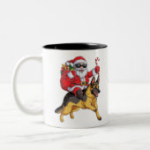 Weihnachtsmann Zweifarbige Tasse (Links)