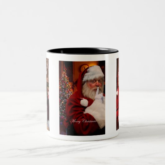 Weihnachtsmann Zweifarbige Tasse (Mittel)