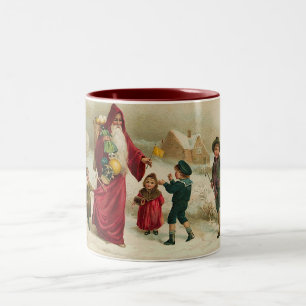 Weihnachtsmann Zweifarbige Tasse