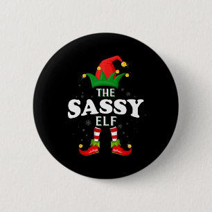 Weihnachtsmann Zwergen-Familie passende Weihnachts Button