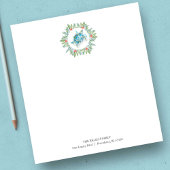 Weihnachtsmänner - Aquarellmeerschildkröte Notizblock