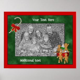 Weihnachtsmänner aus Lebkuchen - Erstelle Dein eig Poster