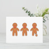 Weihnachtsmänner Einladung (Stehend Vorderseite)