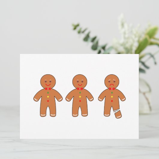 Weihnachtsmänner Einladung (Stehend Vorderseite)