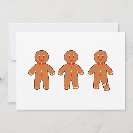 Weihnachtsmänner Einladung (Rückseite)