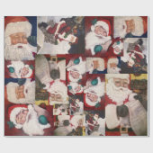 Weihnachtsmänner  geschenkpapier (Flach)