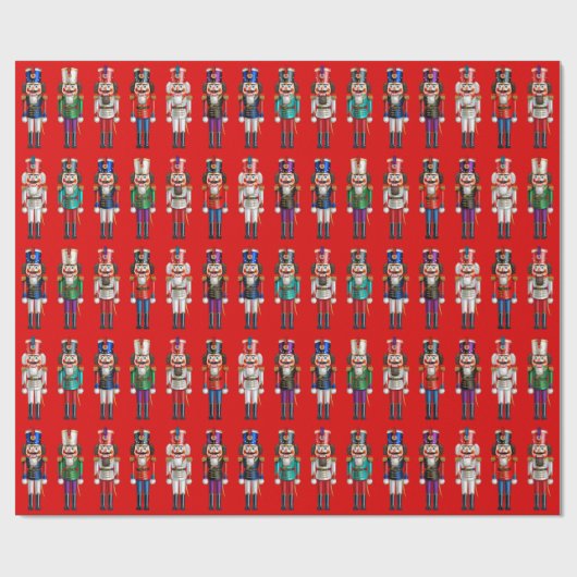 Weihnachtsmänner Geschenkpapier (Flach)