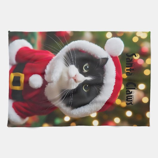 Weihnachtsmänner Geschirrtuch (Horizontal)