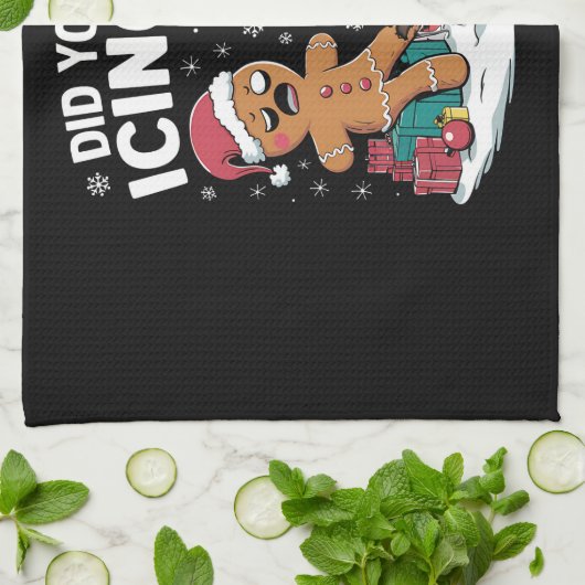 Weihnachtsmänner haben Sie versucht, es Lebkuchen Geschirrtuch (Gefaltet)