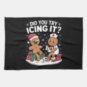 Weihnachtsmänner haben Sie versucht, es Lebkuchen Geschirrtuch (Horizontal)