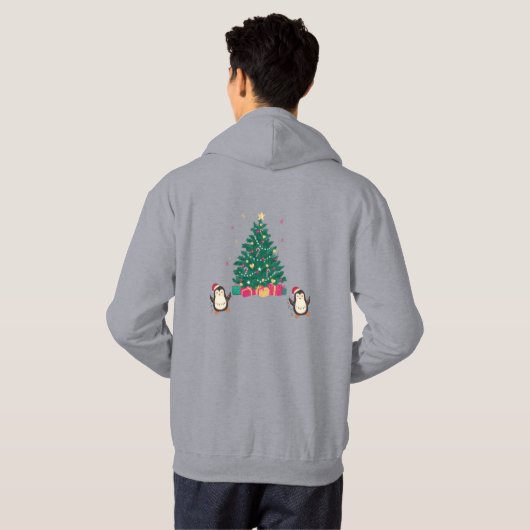 Weihnachtsmänner Hoodie (Schwarz voll)