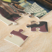 Weihnachtsmänner im Wohnzimmer Puzzle (Seite)