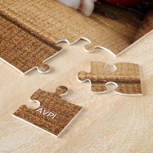 Weihnachtsmänner in Sweatern Puzzle (Seite)