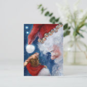 Weihnachtsmänner Lieben Tiere Feiertagspostkarte (Stehend Vorderseite)