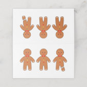 Weihnachtsmänner Platzkarte (Außenseite Aufgefaltet)