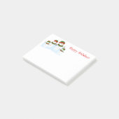 Weihnachtsmänner Post-it Klebezettel (angewinkelt)
